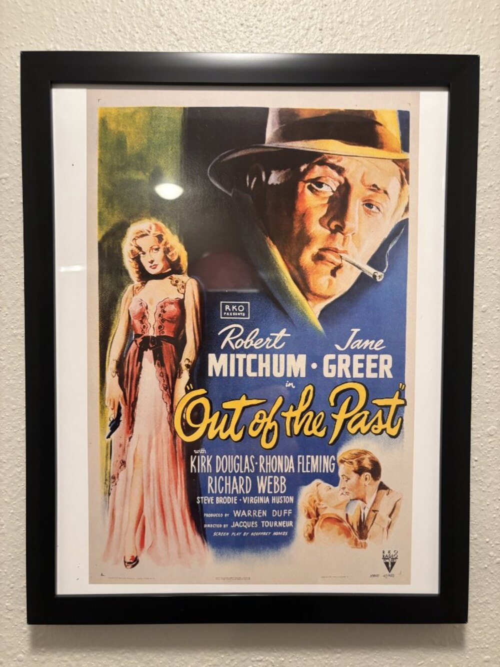 Out of the Past (1947) Framed 8.5x11 Inch Art Print